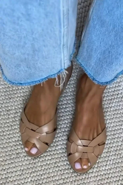 Serafina Flätade Sandaler Med Naturlig Inspiration
