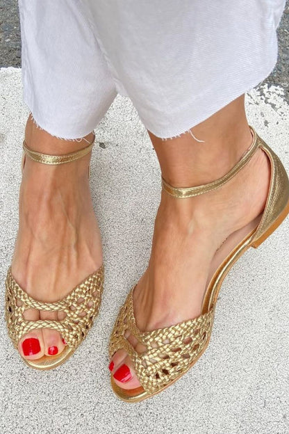Isadora Eleganta Flätade Sandaler