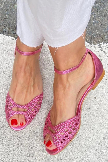Isadora Eleganta Flätade Sandaler
