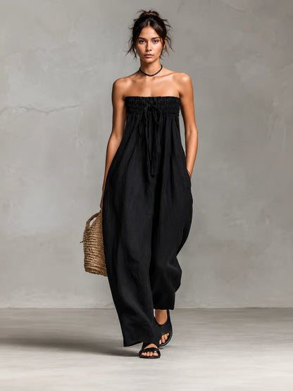 Nina Elegant Axelbandslös Jumpsuit