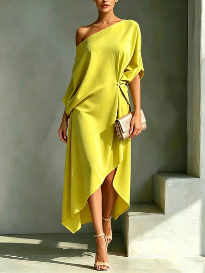 Camila Elegant Asymmetrisk Klänning