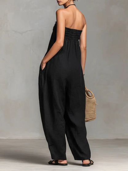 Nina Elegant Axelbandslös Jumpsuit