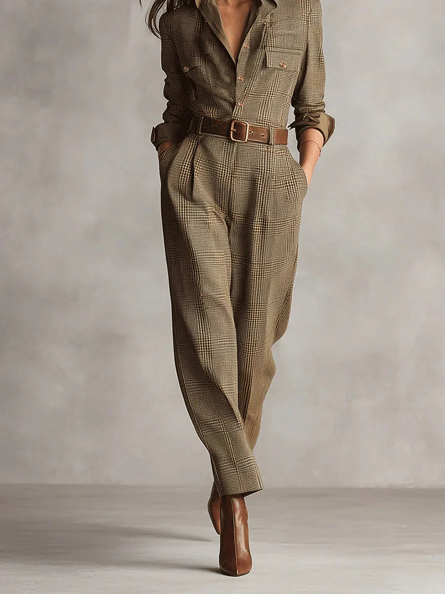 Anna Elegant Rutig Design I Monokrom Stil