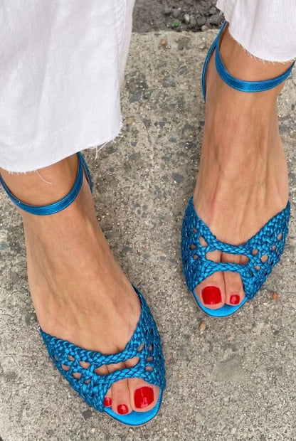 Isadora Eleganta Flätade Sandaler