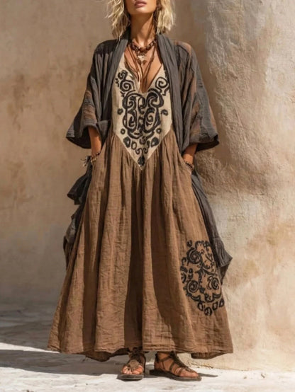 Katarina Bohemiskt 2-delat Set med Konsttryck