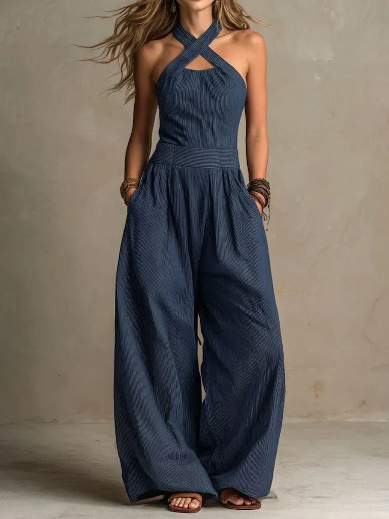 Bianca Elegant Jumpsuit Med Omlotturringning